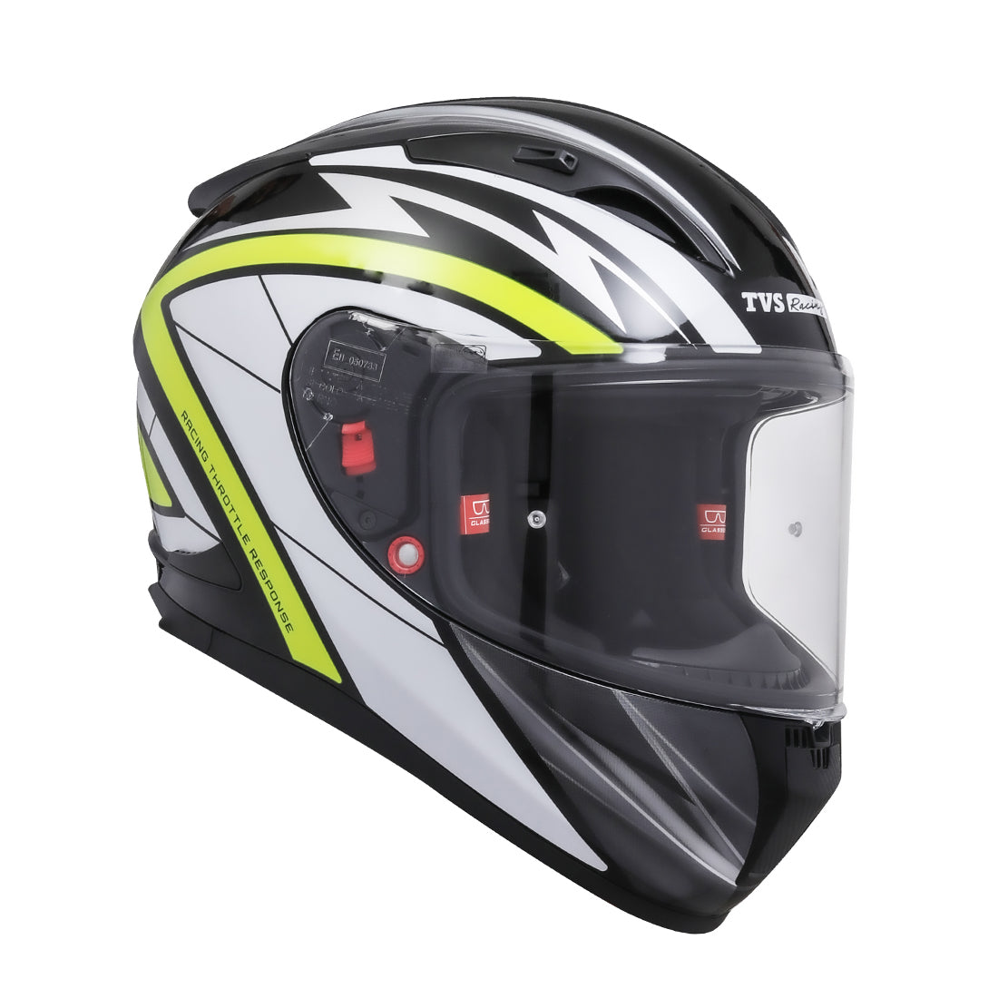 TVS Racing Dual Visor Helmet for Men – Anti-Fog Pin-Lock, Aerodynamic Design & DOT/ISI/ECE Certified – Premium Full Face Helmet For Men